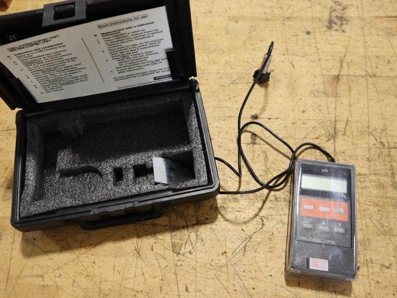 Fischer Deltascope MP2 Electronics Coating Thickness Gauge w Standard and Case- Auction Item