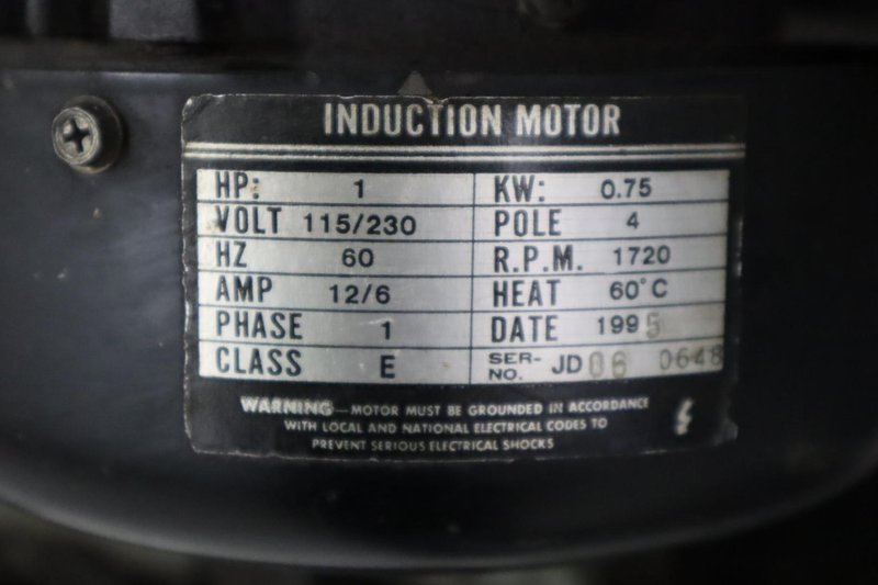 Enco 7" x 12" Horizontal Band Saw, 3/4" Blade, Portable on Wheels- Auction Item