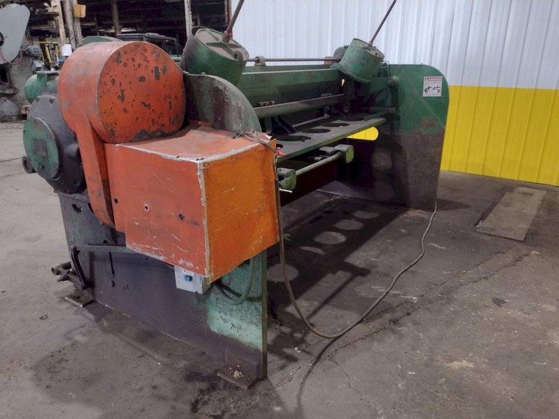 10&#039; X 1/4&quot; CINCINNATI MODEL #1810 MECHANICAL POWER SQUARING SHEAR: STOCK #19012