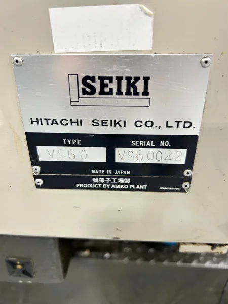 HITACHI SEIKI MODEL #VS-60 VERTICAL MACHINING CENTER: YOBRO #25670
