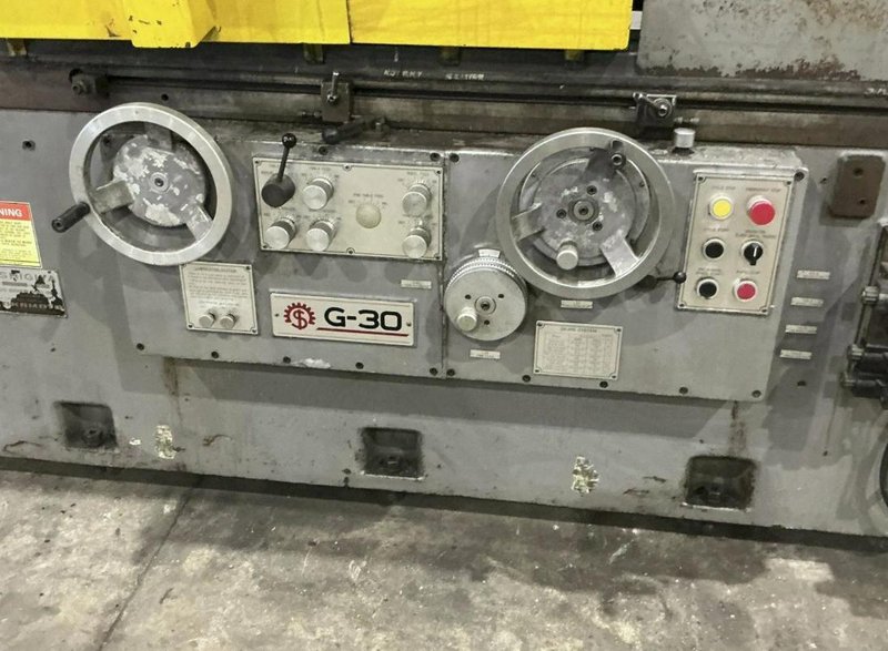 12" X 40" SHIGIYA OKAMOTO #GUA-30-100 OD HYDRAULIC CYLINDRICAL GRINDER. STOCK # 0435526