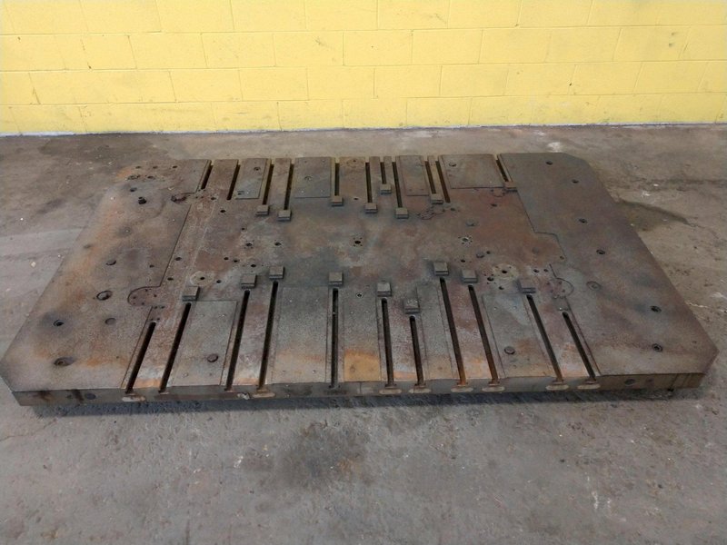 96&quot; X 60&quot; T-SLOTTED BOLSTER PLATE / LAYOUT SURFACE PLATE: STOCK #12680