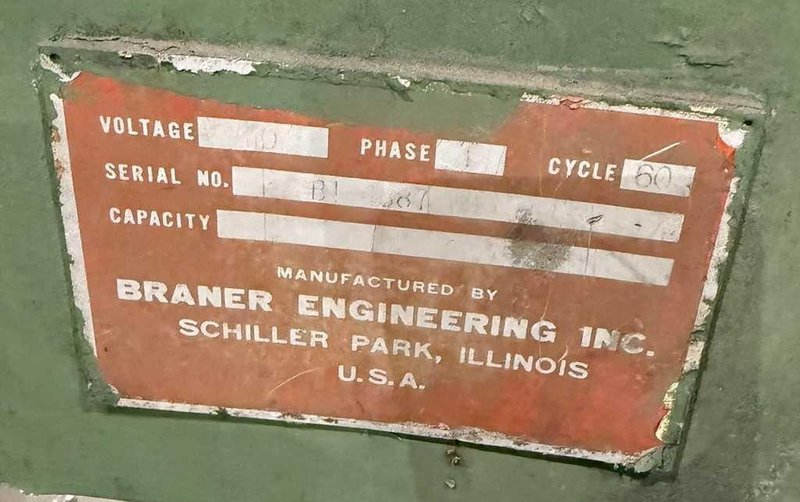 10,000# x 72" Braner Banding Table STOCK# 4328
