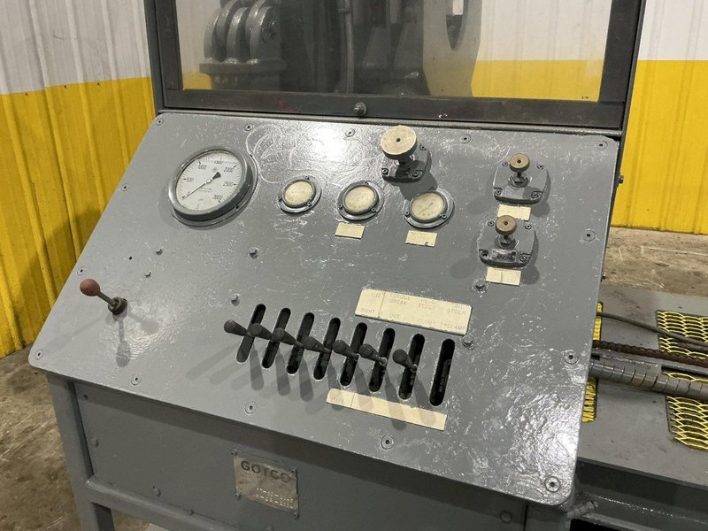 12" GOTCO MODEL #FT-80-2145 PIPE BUCKING "MAKE &amp; BREAK" TORQUE PIPE MACHINE: YOBRO #24411