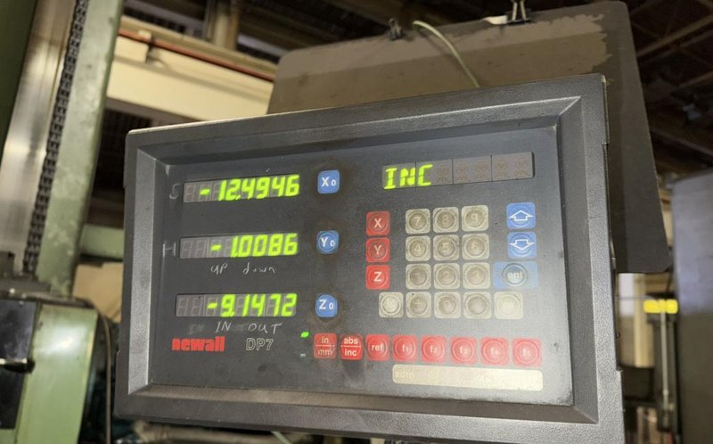 56" X 64" DAEWOO D110RT HORIZONTAL BORING MILL. STOCK # 0546126