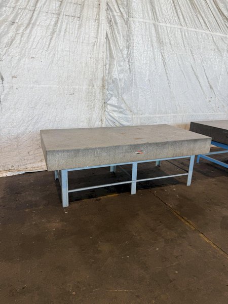 96&quot; X 48&quot; X 10&quot; GRANITE SURFACE PLATE W/ STAND. STOCK # 0880925.