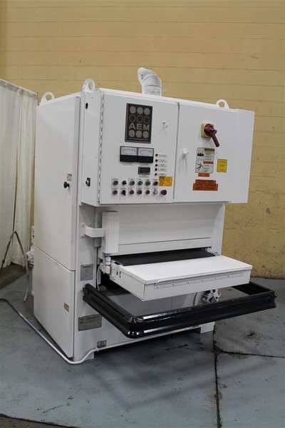 36" AEM BELT GRINDER AND DEBURRING MACHINE: STOCK #70463