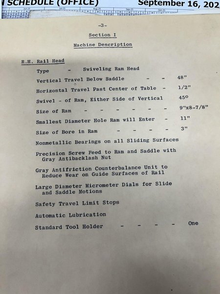 72" GRAY VBM for tall parts