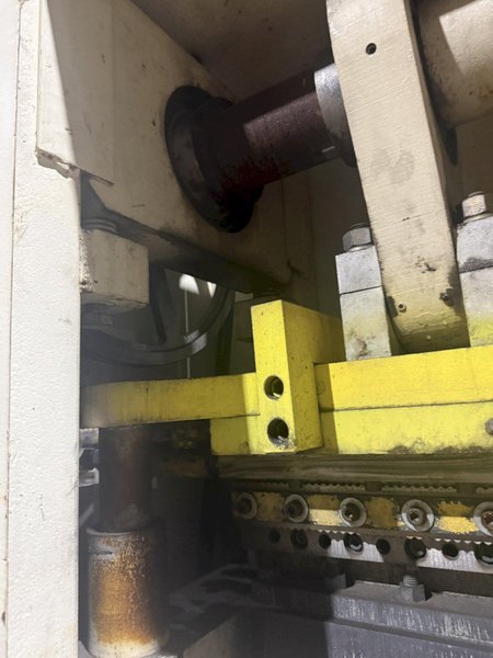 48” WIDE x 30 HP MECHANICAL IN-LINE COIL PRESS &amp; SHEAR WITH PLC VARIABLE SPEED DRIVE: STOCK #22968