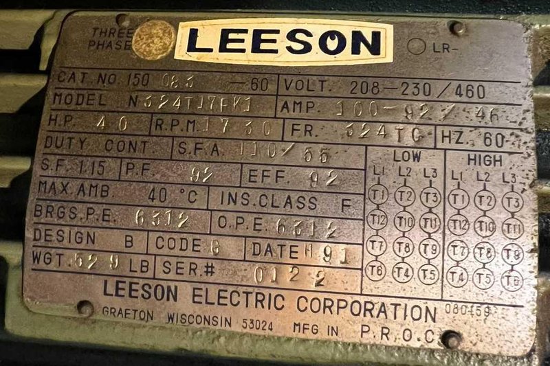 50 Ton PH Hydraulics, C Frame Press, Dual Ram