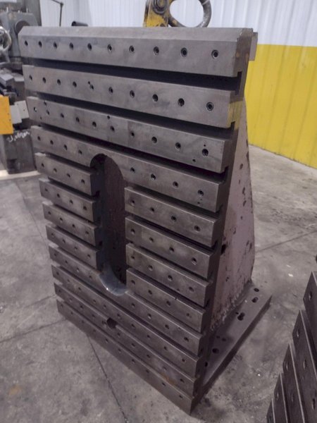 (2) 48" H X 29.5" W X 29" DEEP STEEL ANGLE PLATES: YOBRO #25794