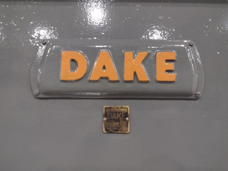 125 TON X 48" DAKE H-FRAME HYDRAULIC PRESS: YOBRO #24587
