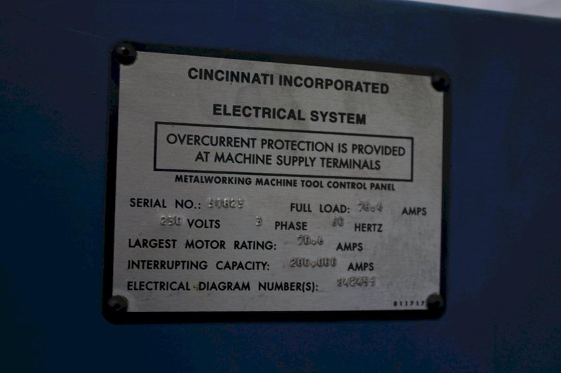 135 TON X 8' CINCINNATI MDL 135FMII HYDRAULIC PRESS BRAKE: STOCK #75067