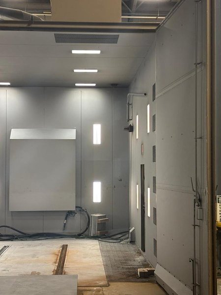 ABS Blast Room &amp; GFS Paint Booth Package, 2019 – 16’W x 14’H x 18’D Blast Booth, Complete Finishing System