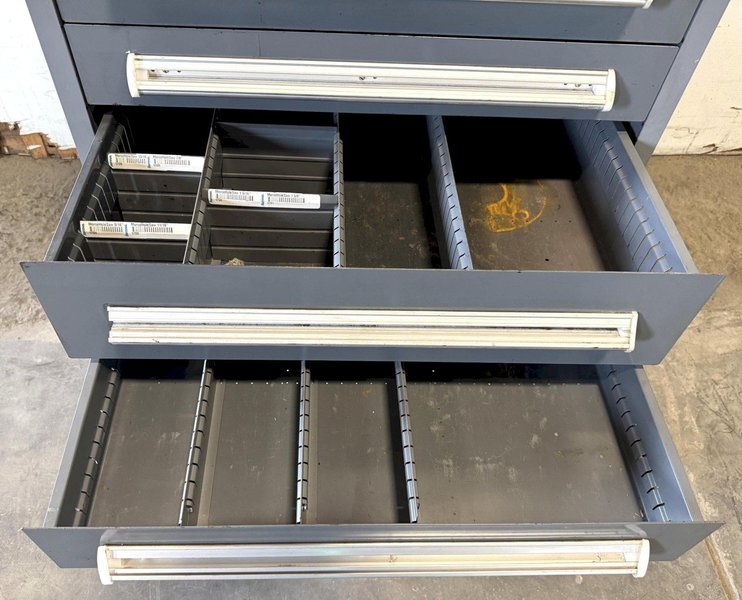 Vidmar Storage Cabinet, 10 Drawer, 30"W x 27-3/4"D x 59"H