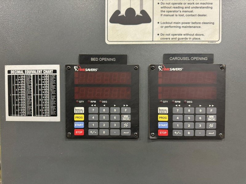 TIMESAVERS MODEL 2211-03-09 MULTI DIRECTIONAL ROTARY BRUSH DEBURRING MACHINE