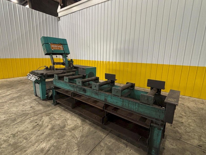 18” X 20” MARVEL MODEL #81-9/M3M SEMI-AUTO MITRE HEAD VERTICAL BAND SAW: STOCK #23008