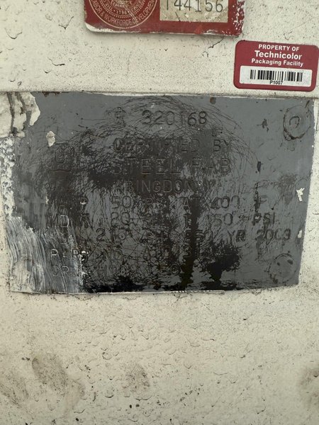 650 GALLON AIR SURGE TANK. STOCK #0888025