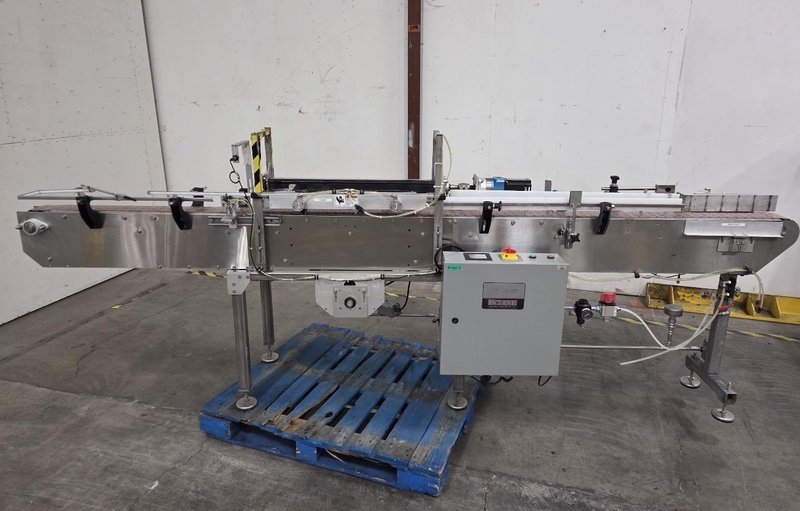 Meheen R Series Filling Line with In-Line Packaging RSC Rinser, 700VS Labeler, Zalkin Capper, Accumulation Table and Conveyor System – Complete Bottling Line, Lightly Used