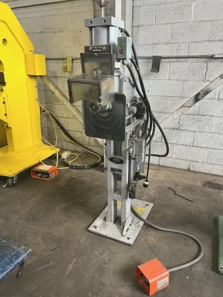 NOR SERVICE MODEL 505P 16 GAUGE POWERED BEAD ROLLER / ROTARY COMBINATION MACHINE