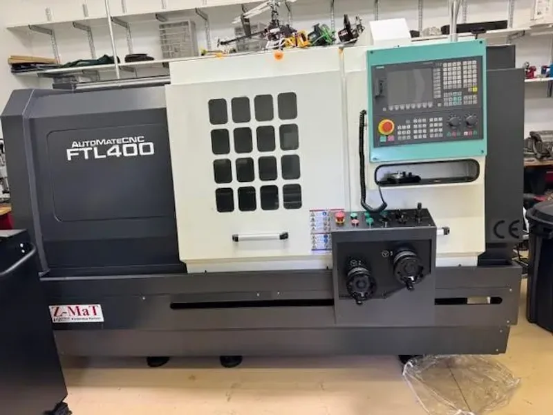 USED AUTOMATE CNC 20" X 33" FLATBED CNC TOOL ROOM LATHE MODEL FTL400T,  Year: 2018