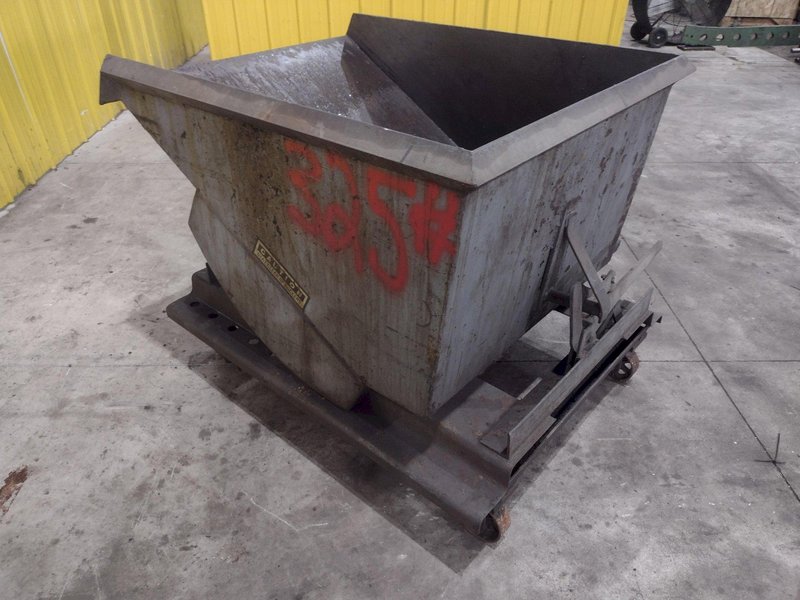 24" X 36" X 36" DUMP HOPPER WITH CASTER WHEELS: STOCK #22896