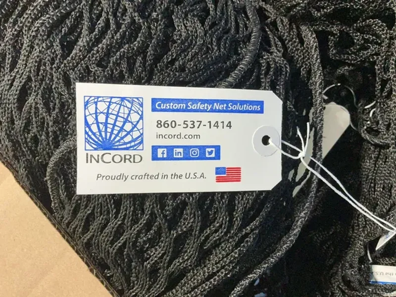 CUSTOM SAFETY NET SOLUTIONS 500 FT/LB NYLON SAFETY NETS  -  PP250BK