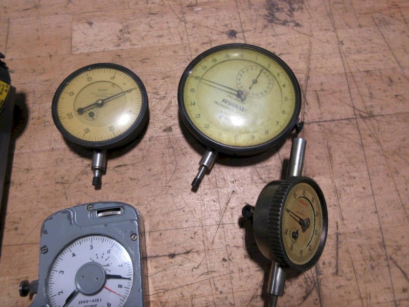 Dial Travel Indicators, Federal, Geneva, Hardinge, Assorted- Auction Item