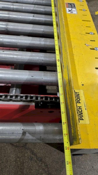 INDUSTRIAL KINETICS Powered Roller Conveyor Transfer System USED