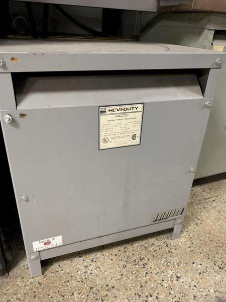 1 Lot of (4) Transformers (Hevi-Duty) 45KVA and 30KVA