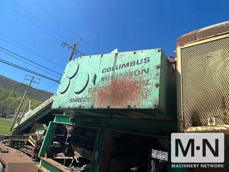 300 HP COLUMBUS MCKINNON TIRE SHREDDER MFG 1992