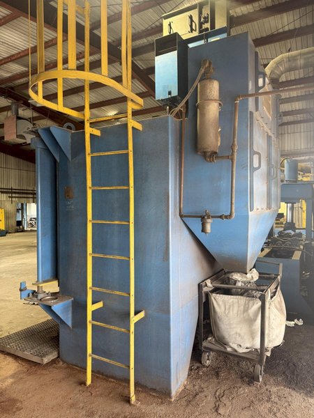 72” TABLE PANGBORN MODEL 6LK-7 ROTOBLAST SHOT BLAST MACHINE: YOBRO #25134