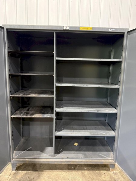 60" WIDE X 24" X 78" STRONGHOLD 2 DOOR HEAVY DUTY STORAGE CABINET: YOBRO #25389