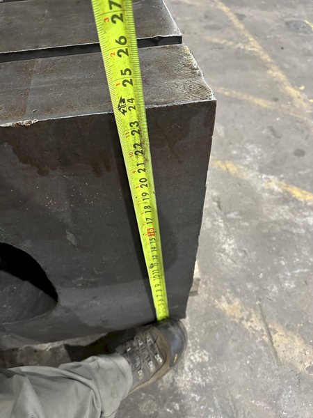 60&quot; X 84&quot; X 24&quot; T-SLOTTED LAYOUT RISER TABLE / FLOOR PLATE: STOCK #19729