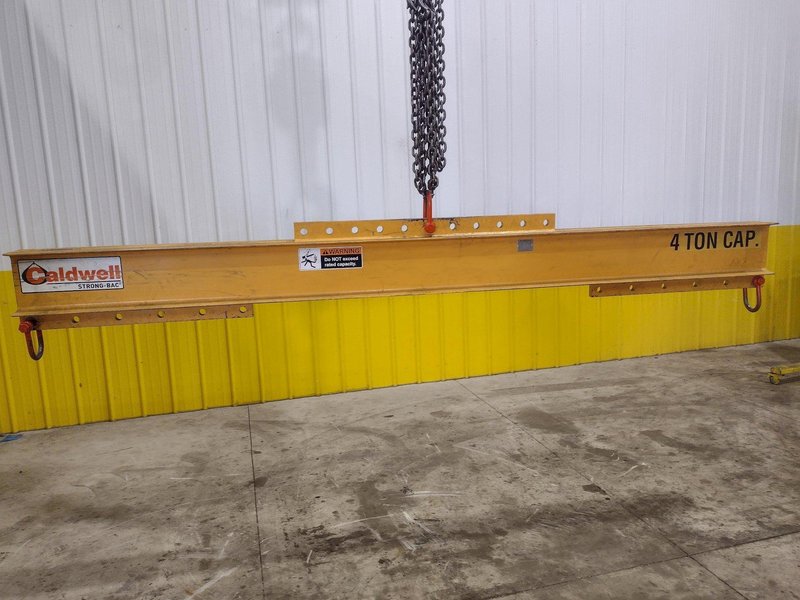 8,000 LBS (4 TON) X 10' CALDWELL MODEL #16-4-10 LIFTING BEAM SPREADER BAR: STOCK #22565