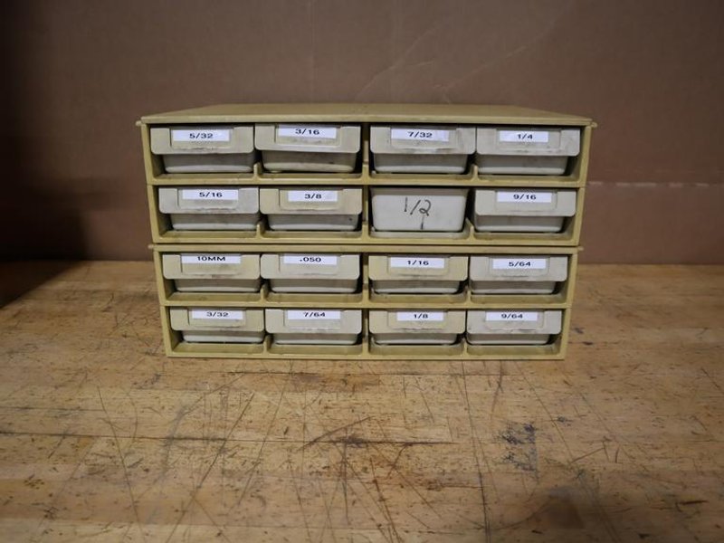 Plastic Storage Cabinet 16-Drawer - Auction Item