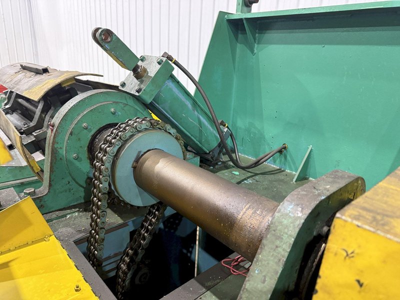 10,000 LBS X 24" X .105" ROWE ENTRY SERVO FEED LINE, COIL CAR, REEL, STRAIGHTENER, INDRAMAT SERVO FEED: YOBRO #24518