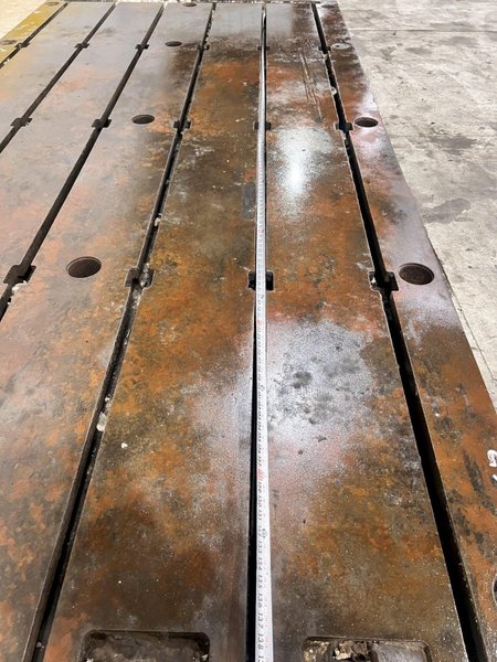 6&#039; X 12&#039; BAY CAST T-SLOT STEEL FLOOR PLATE: STOCK #21667