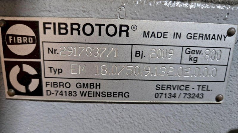 FIBRO 2917873/1 ROTARY INDEXER USED