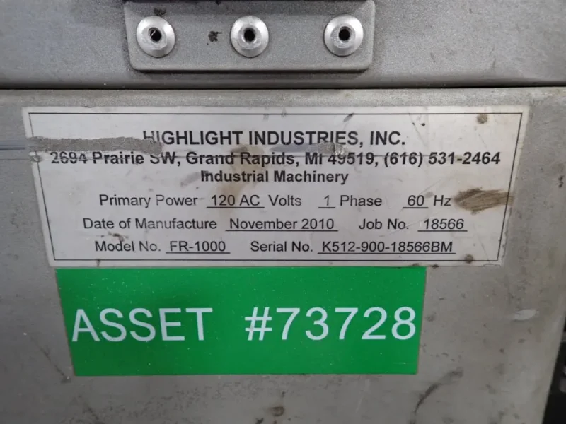 HIGHLIGHT INDUSTRIES 21"X4" FANTOM ROBOT STRETCH WRAPPER  -  FR-1000