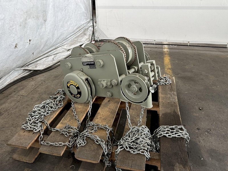 4 TON BUDGIT UNDER HUNG CHAIN HOIST. STOCK #0310922