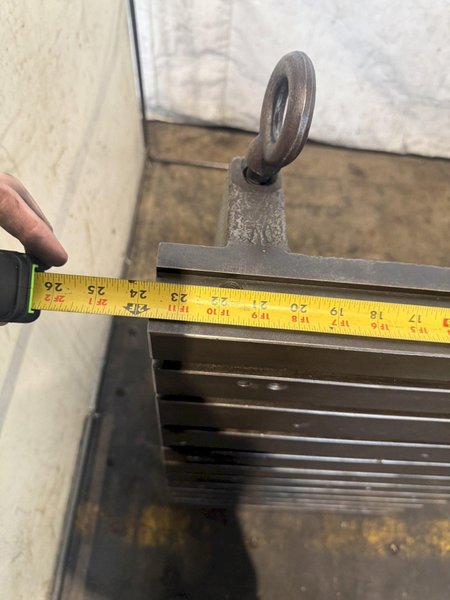 24" WIDE X 46" TALL X 24" DEEP T-SLOTTED ANGLE PLATE SET. STOCK # 0222526