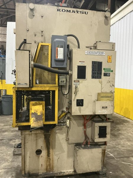 66 TON KOMATSU MODEL #OBS60-3 GAP FRAME PRESS 6.3" STROKE &amp; 6" SONORUKA COIL FEED LINE: YOBRO #25937