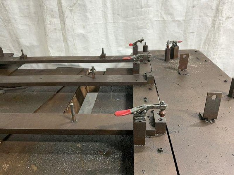 71” X 92” METAL TABLE