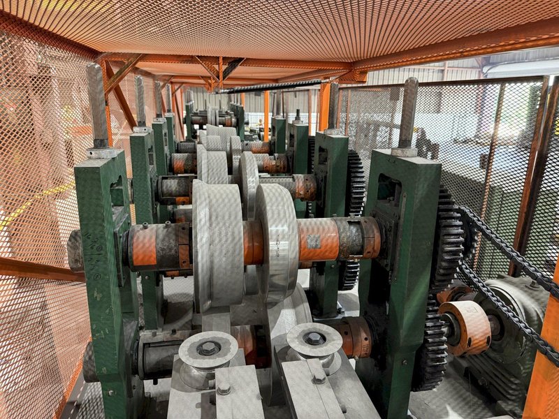 12 STAND X 3.5" ARBOR X 26" ROLL SPACE BRADBURY C&amp;Z PURLIN ROLL FORMING LINE. STOCK # 0536726