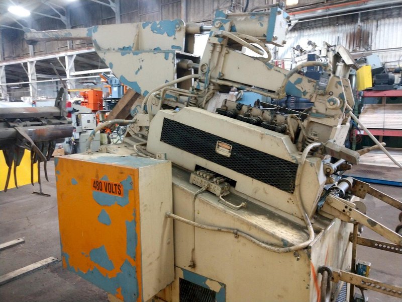 10,000 LB 5 TON X 12&quot; X .156&quot; LITTELL COIL FEED LINE WITH COIL REEL &amp; STRAIGHTENER: STOCK 14941