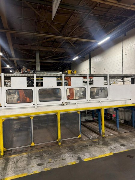 630 TON LOIRE SAFE HOT STAMPING HYDRAULIC PRESS LINE W/ ROLLER HEARTH FURNACE