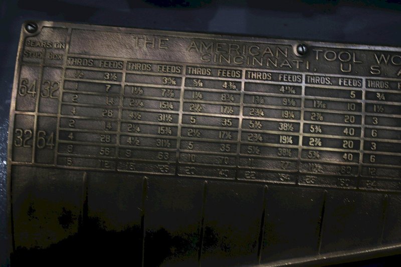 50" X 156" AMERICAN ENGINE LATHE: STOCK #73979