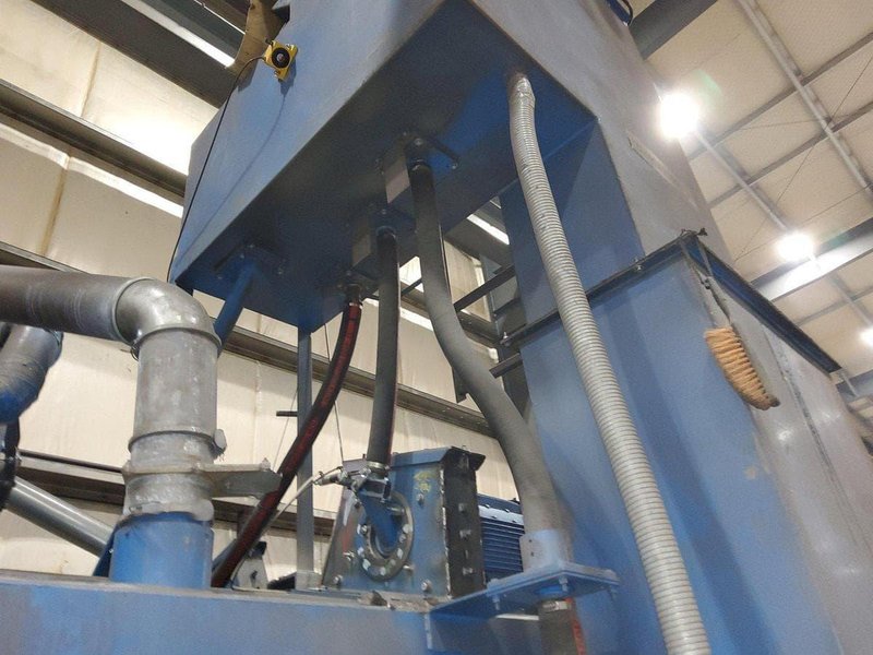 Pangborn ES-1821 Plate &amp; Structural Steel Shot Blast Machine, 2009 – 4×25 HP, Rebuilt 2020
