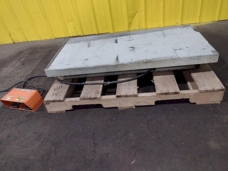 2,000 LBS X 24" X 48" AMERICAN MODEL #P36-020 HYDRAULIC SCISSOR LIFT TABLE, SINGLE PHASE 115V: STOCK #19784